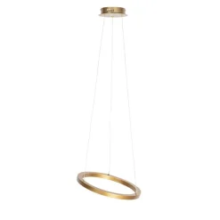 Goldene Pendelleuchte 40 cm inkl. LED 3-stufig dimmbar - Girello