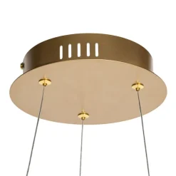 Goldene Pendelleuchte 40 cm inkl. LED 3-stufig dimmbar - Girello