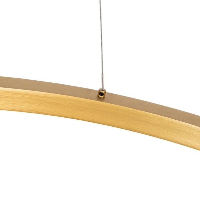 Goldene Pendelleuchte 80cm inkl. LED 3-stufig dimmbar - Girello