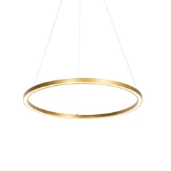 Goldene Pendelleuchte 80cm inkl. LED 3-stufig dimmbar - Girello
