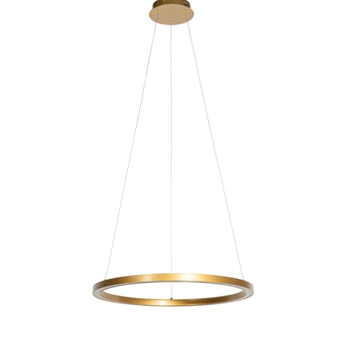 Goldene Pendelleuchte 60cm inkl. LED 3-stufig dimmbar - Girello