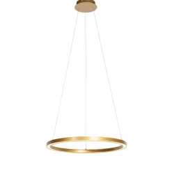 Goldene Pendelleuchte 60cm inkl. LED 3-stufig dimmbar - Girello