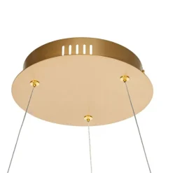 Goldene Pendelleuchte 60cm inkl. LED 3-stufig dimmbar - Girello