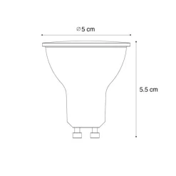 GU10 LED Lampe Dämmerungssensor 3W 200 lm 2700K