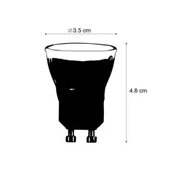 GU10 LED-Lampe 35 mm 3,5 W 180 lm 2700 K