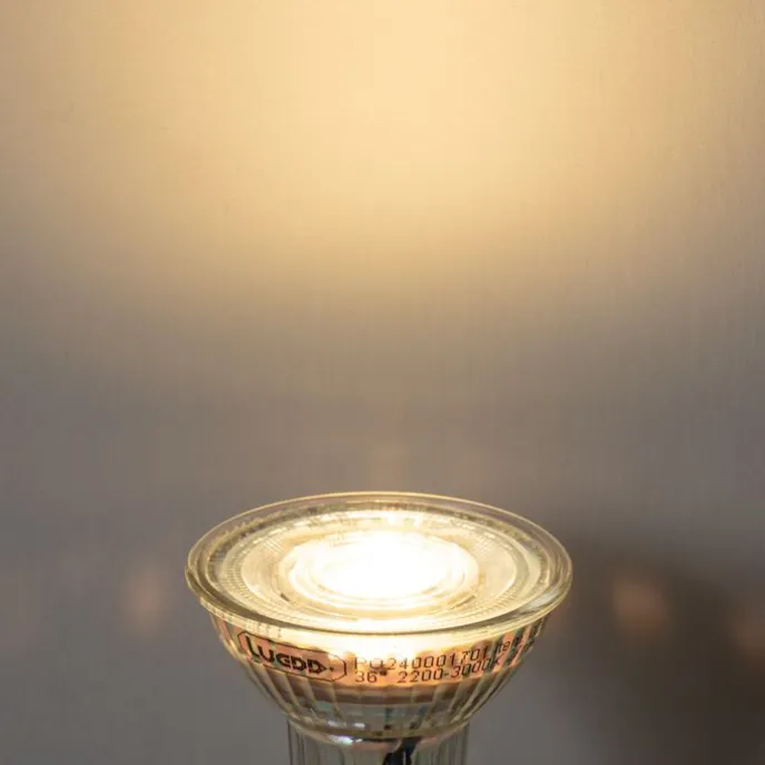 GU10 50mm dimmbare Kelvin LED-Glühbirne klar 4,9W 400 lm 2200-3000K