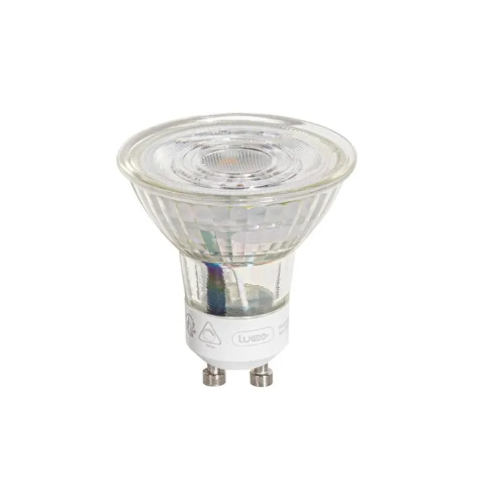 GU10 50mm 3-Stufen-Dimmbare Kelvin LED-Glühbirne Klar 4,9W 450 lm 2000-2700K