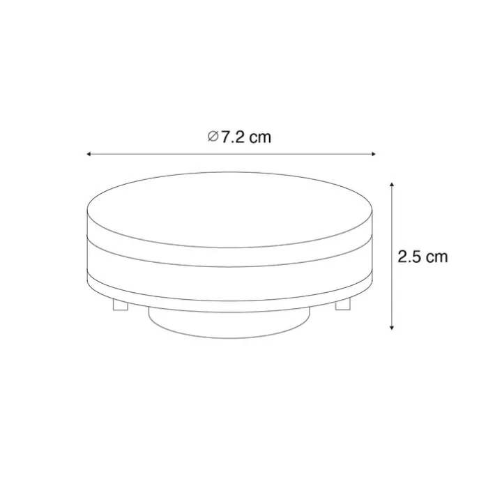 GX53 Dimmbare LED-Glühbirne GX53 7W 750 lm 3000K