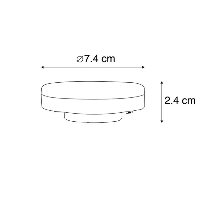 GX53 LED-Lampe 4,9W 470lm 2700K