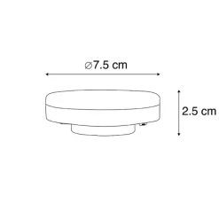 GX53 3-stufig dimmbar in Kelvin LED-Lampe 3W 315 lm 3000-6500K