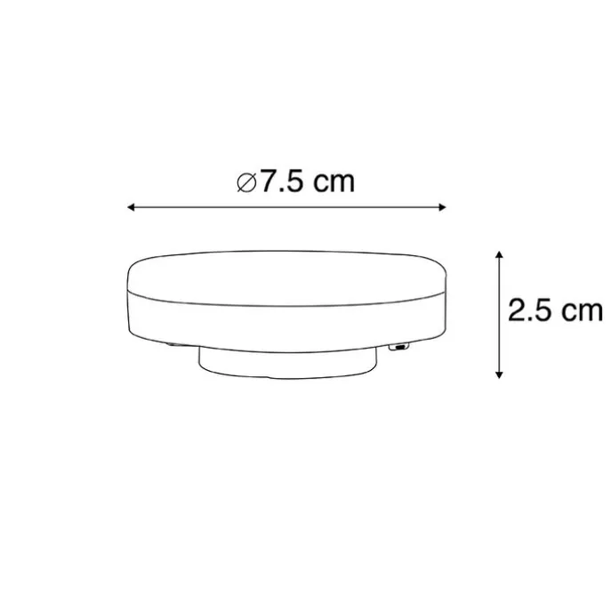 GX53 3-stufig dimmbar in Kelvin LED-Lampe 3W 315 lm 3000-6500K