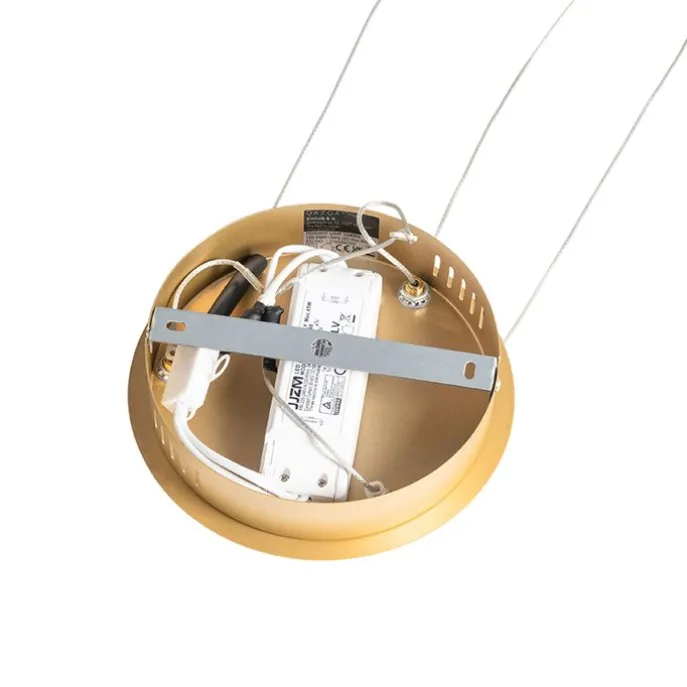 Hängelampe gold inkl. LED 3-Stufen dimmbar 3-flammig - Rondas