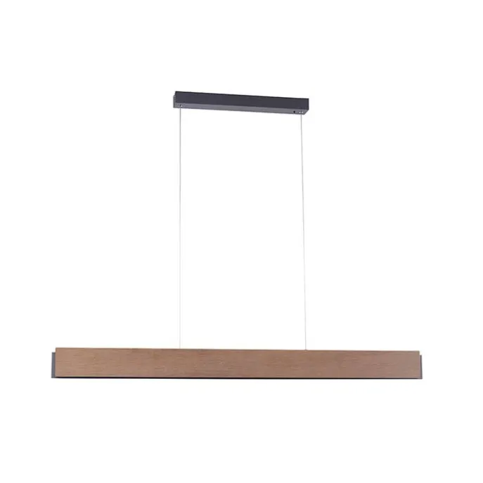 Hängelampe Holz 121 cm inkl. LED mit Fernbedienung - Ajdin