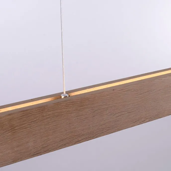 Hängelampe Holz 121 cm inkl. LED mit Fernbedienung - Ajdin