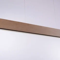 Hängelampe Holz 121 cm inkl. LED mit Fernbedienung - Ajdin