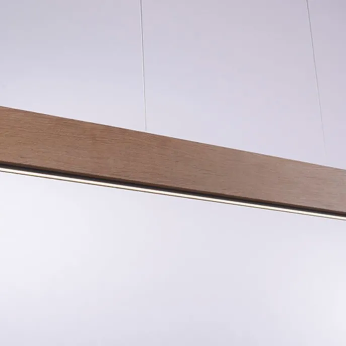 Hängelampe Holz 121 cm inkl. LED mit Fernbedienung - Ajdin
