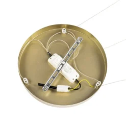 Hängelampe Messing rund inkl. LED 3-Stufen dimmbar 3-Licht - Lyani