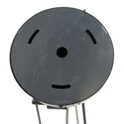 Hängelampe mit Leinenschirmen schwarz 35 cm - Blitz II Stahl