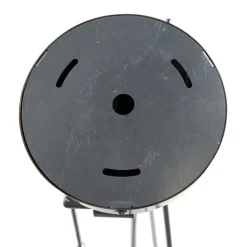 Hängelampe mit Leinenschirmen taupe 35 cm - Blitz II Stahl