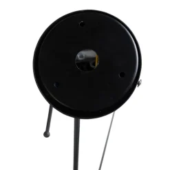 Hängelampe mit plissiertem Schirm 35cm creme - Blitz I schwarz