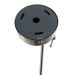 Hängelampe mit plissiertem Schirm creme 35 cm - Blitz I Stahl