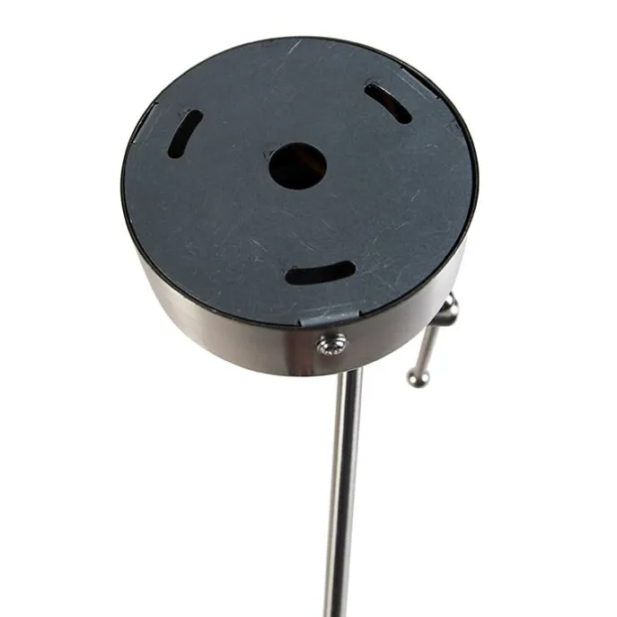 Hängelampe mit plissiertem Schirm creme 35 cm - Blitz I Stahl