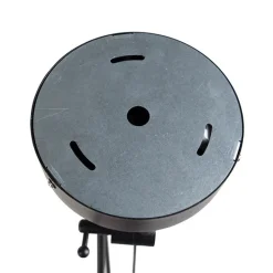 Hängelampe mit plissierten Schatten Creme 35 cm - Blitz II schwarz