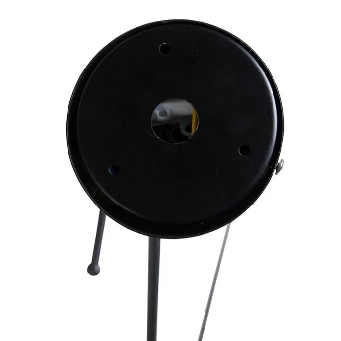 Hängelampe mit Veloursschirm schwarz mit Gold 35 cm - Blitz I schwarz