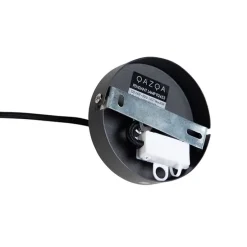 Hängelampe mit Veloursschirm schwarz mit Gold 40 cm - Combi