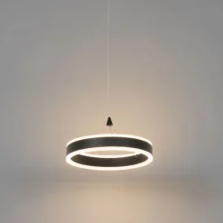 Hängelampe schwarz 30 cm inkl. LED 3-stufig dimmbar - Lyani