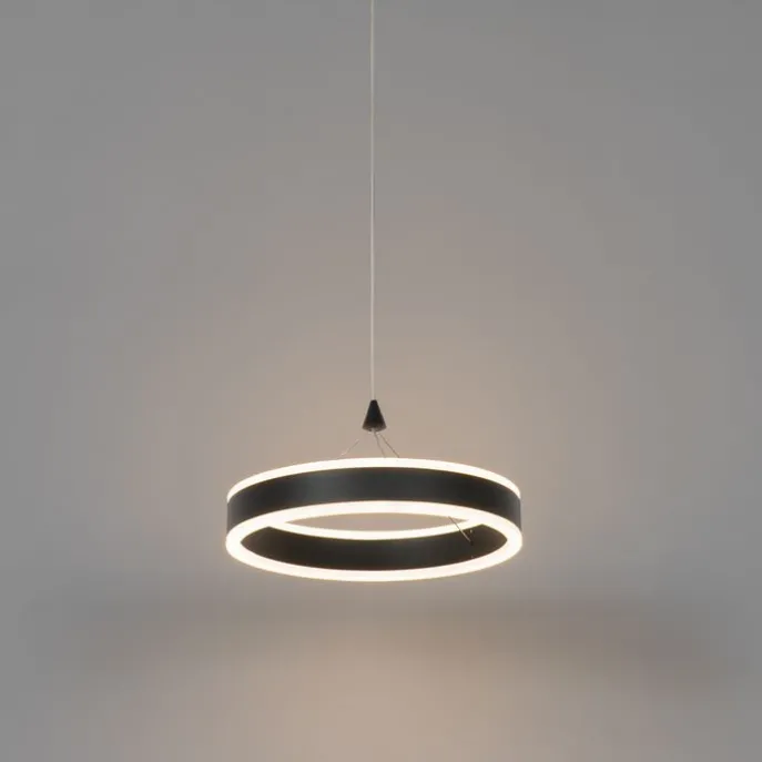 Hängelampe schwarz 30 cm inkl. LED 3-stufig dimmbar - Lyani