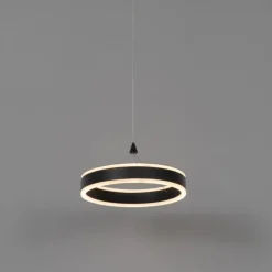 Hängelampe schwarz 30 cm inkl. LED 3-stufig dimmbar - Lyani