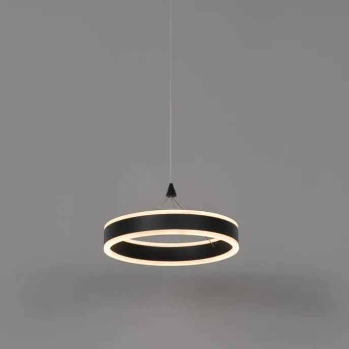 Hängelampe schwarz 30 cm inkl. LED 3-stufig dimmbar - Lyani