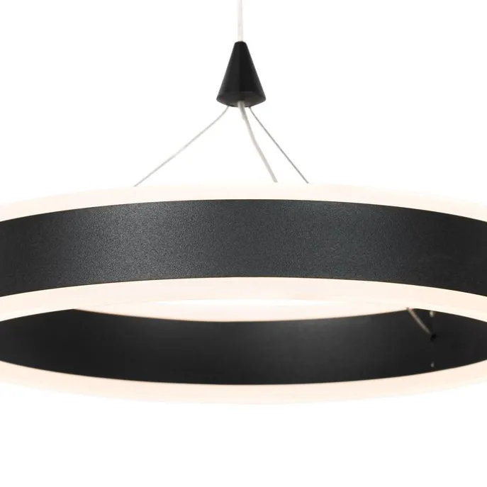 Hängelampe schwarz 30 cm inkl. LED 3-stufig dimmbar - Lyani