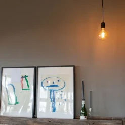 Hängelampe schwarz 1-flammig - Cavalux