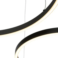 Hängelampe schwarz inkl. LED 3-stufig dimmbar 3-flammig - Anello