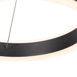 Hängelampe schwarz länglich inkl. LED 3-stufig dimmbar 3-Licht - Lyani