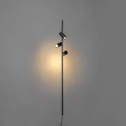 Hängelampe schwarz mit Fußschalter 3 Lichter - Jeana Luxe