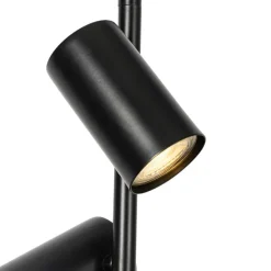 Hängelampe schwarz mit Fußschalter 3 Lichter - Jeana Luxe