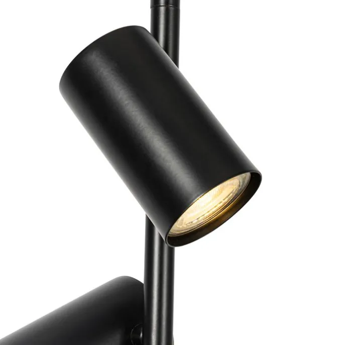 Hängelampe schwarz mit Fußschalter 3 Lichter - Jeana Luxe