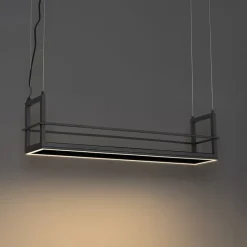 Hängelampe schwarz mit Gestell inkl. LED 3-stufig dimmbar - Cage Rack