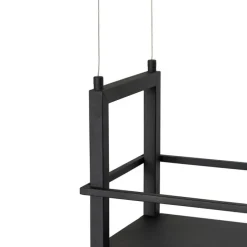 Hängelampe schwarz mit Gestell inkl. LED 3-stufig dimmbar - Cage Rack