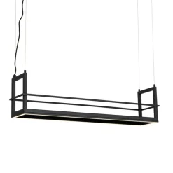 Hängelampe schwarz mit Gestell inkl. LED 3-stufig dimmbar - Cage Rack