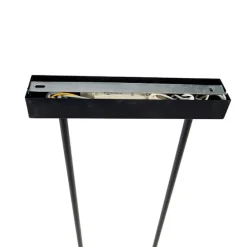 Hängelampe schwarz mit Gold inkl. LED dimmbar - Fett