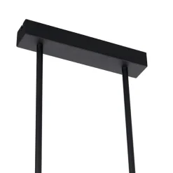 Hängelampe schwarz mit Gold inkl. LED dimmbar - Fett