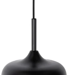 Hängelampe schwarz mit Gold und Rauchglas, 3-flammig, rund – Kyan