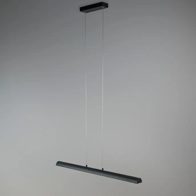 Hängelampe schwarz mit goldener Innenseite inkl. LED - Balo 4