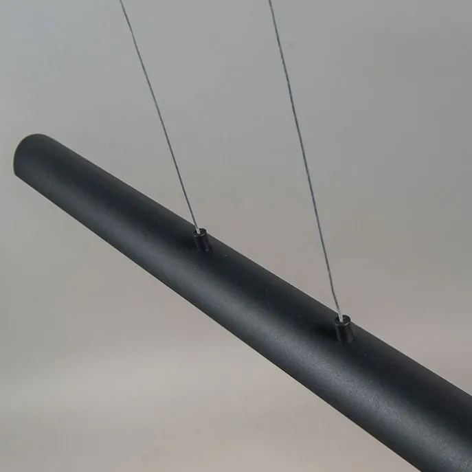 Hängelampe schwarz mit goldener Innenseite inkl. LED - Balo 4