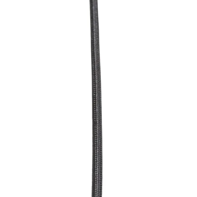 Hängelampe schwarz mit Gold mit Rauchglas inkl. 5 PUCC - Zuzanna