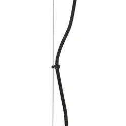 Hängelampe schwarz mit Opalglas 8-flammig länglich - Uvas